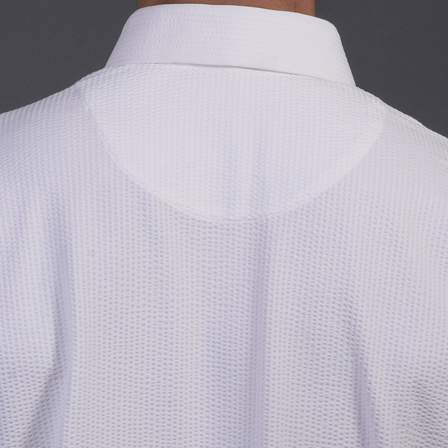 Regal Dot Structured Jaquard White Polo