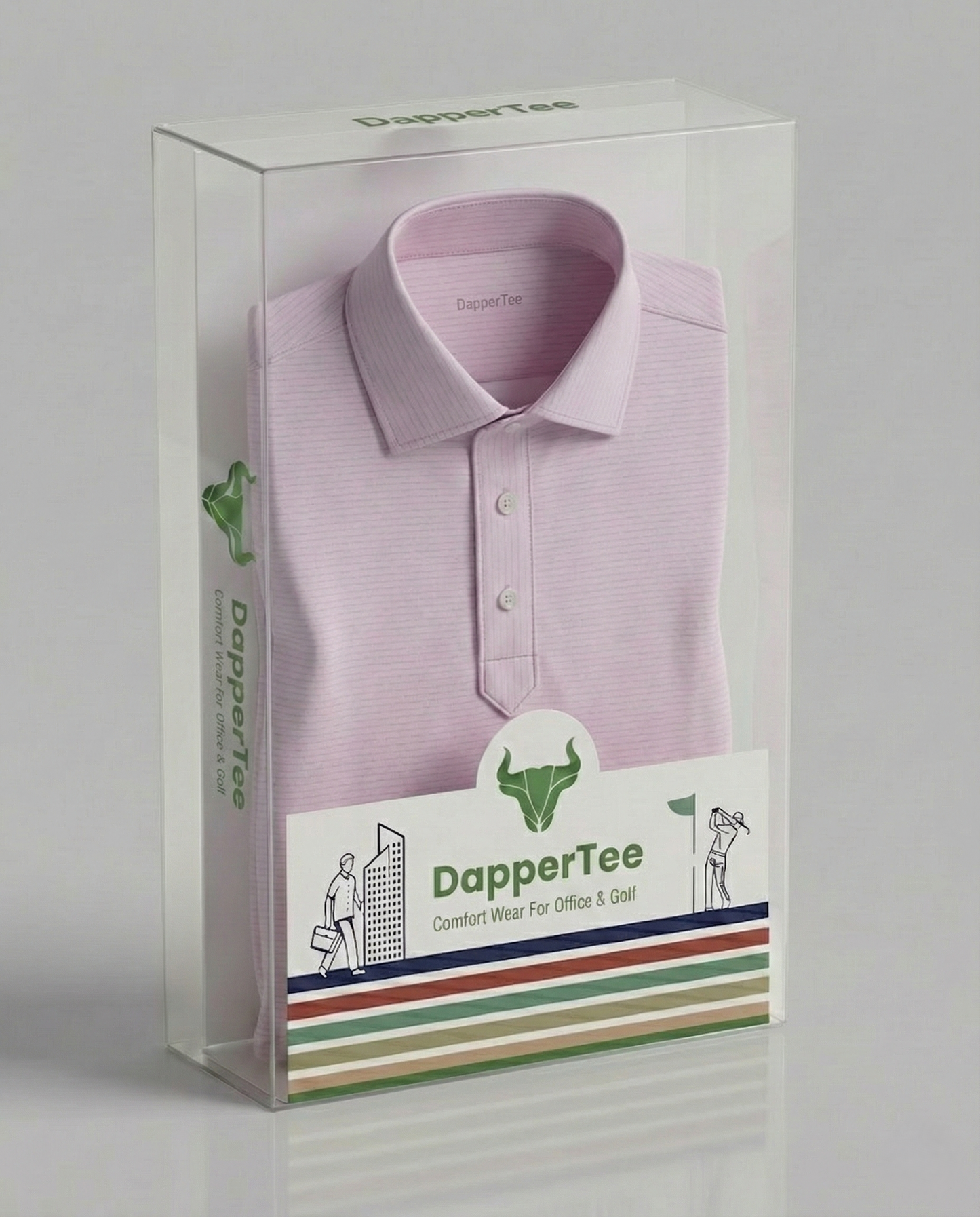 Prestige Classic Light Mauve Jaquard Polo