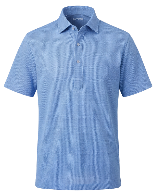 Prestige Classic Light Blue Jaquard Polo