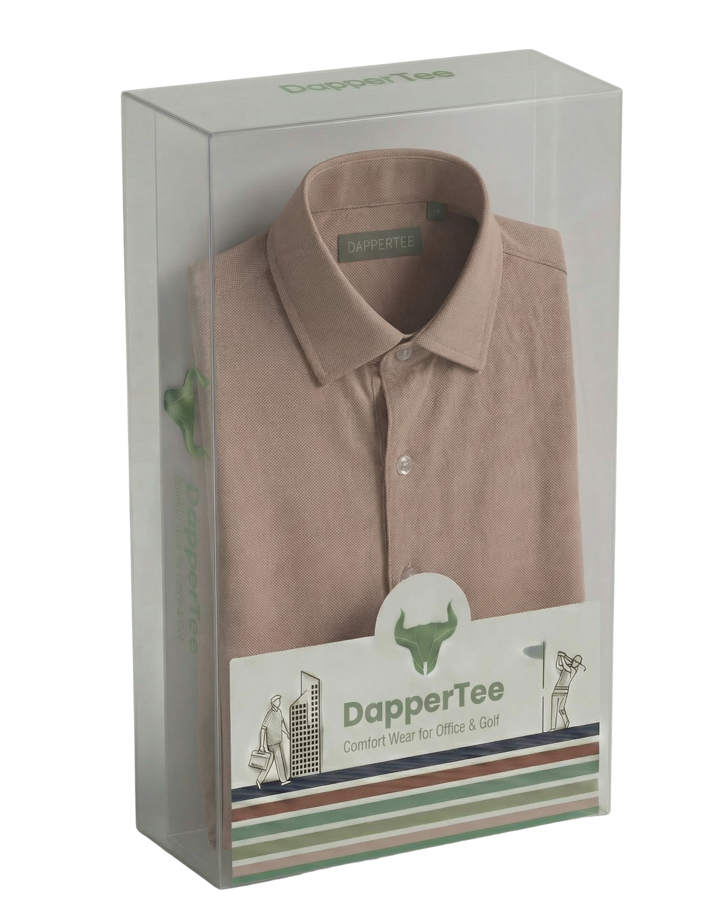 DapperTee premium open polo luxury packaging for high-end professional corporate gifting needs.
