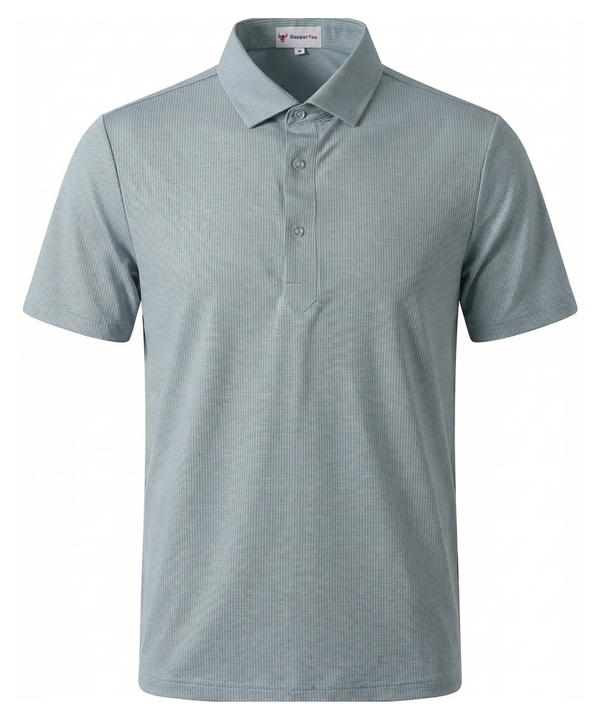 Afrikaans Ultra Silver Jaquard Polo For Office
