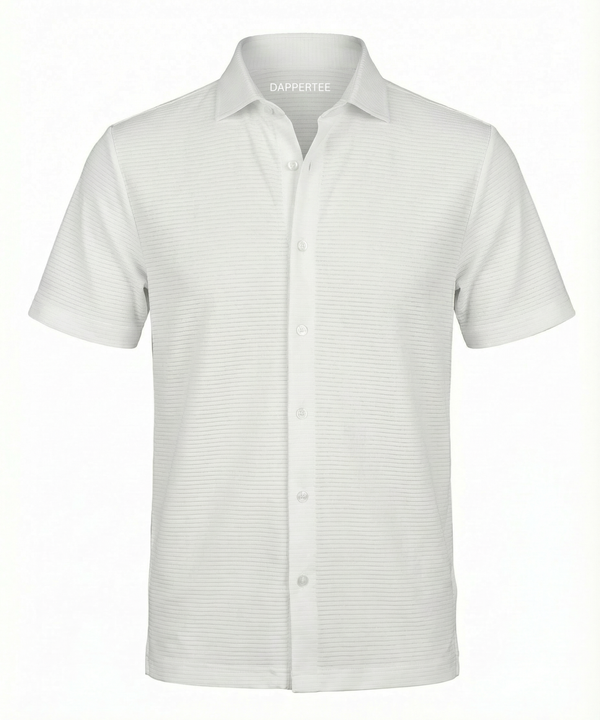 British Royal Crest White Polo Shirt For Office