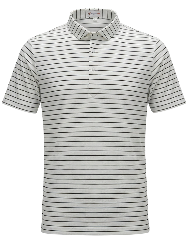 Italian Designer Jaquard Stripe Polo