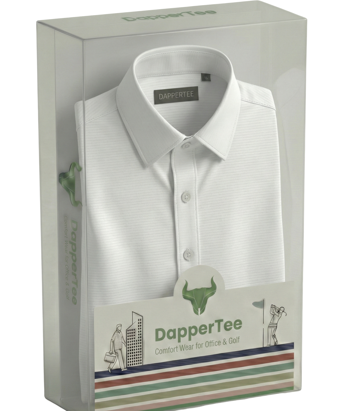 DapperTee premium open shirt luxury packaging for high-end professional corporate gifting needs.