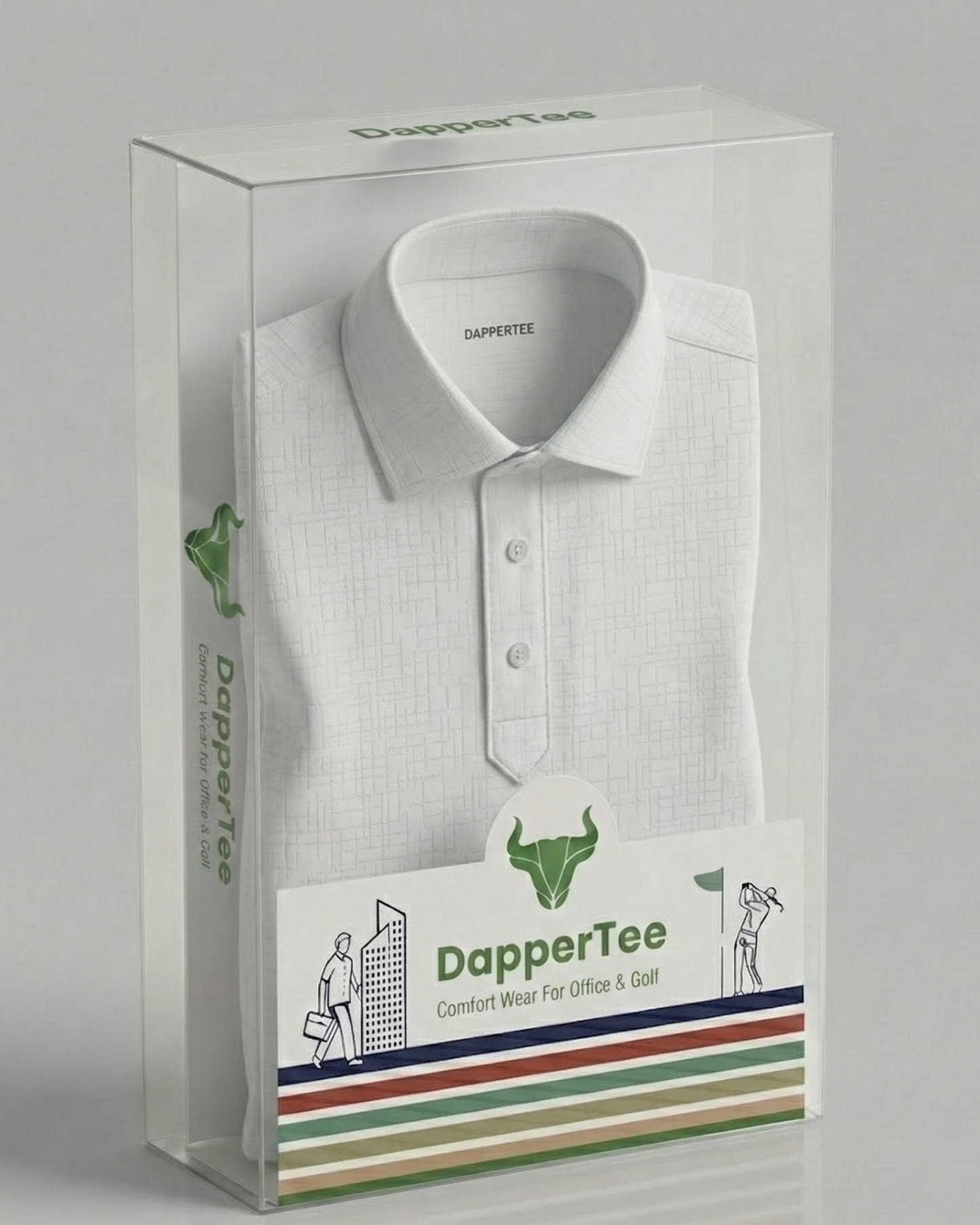 Regal Ultimate Jaquard Design Structure White Polo