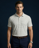 Italian Designer Jaquard Stripe Polo