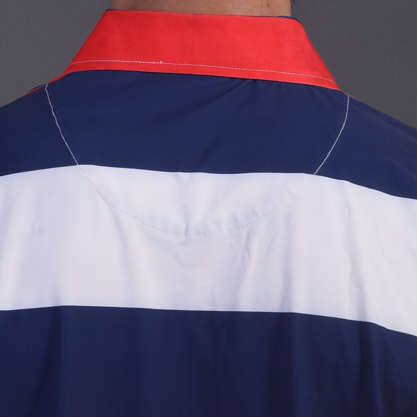 American Essential Flex Blue Red White Polo