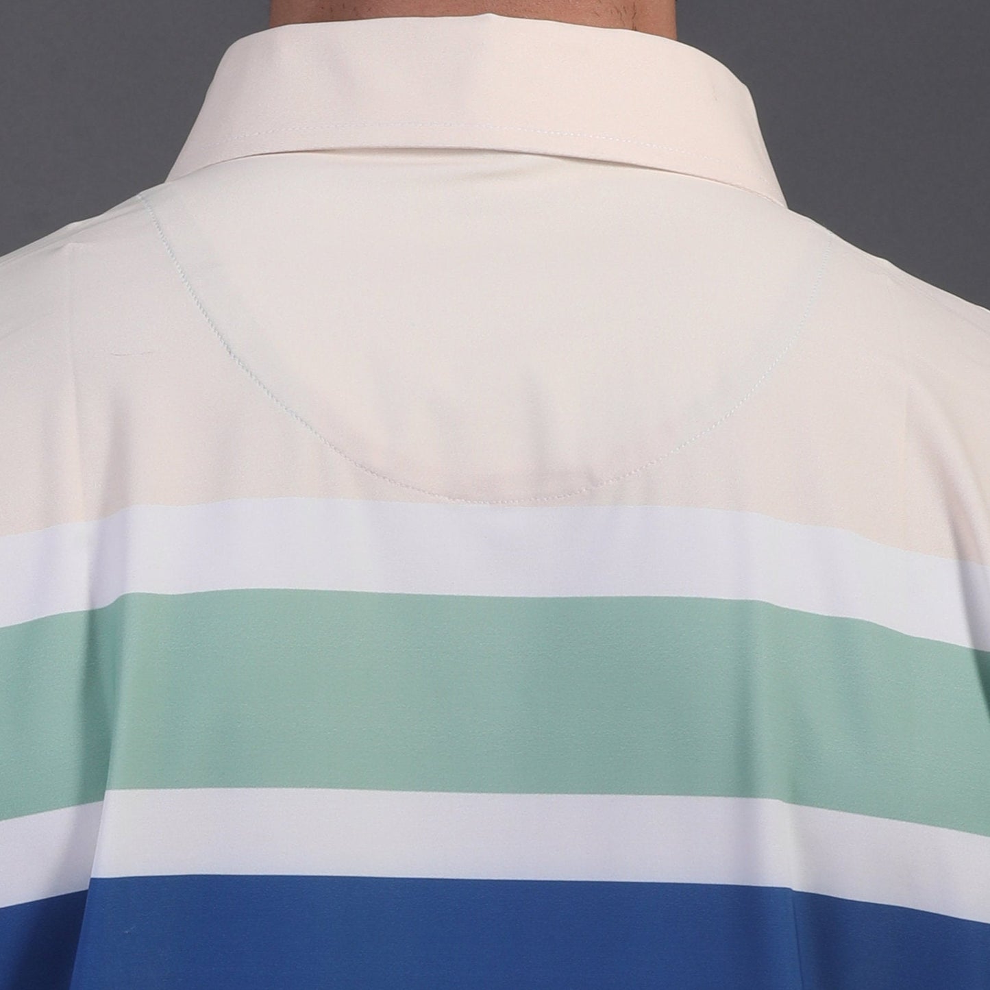 Super Essential Flex White Blue Red Polo
