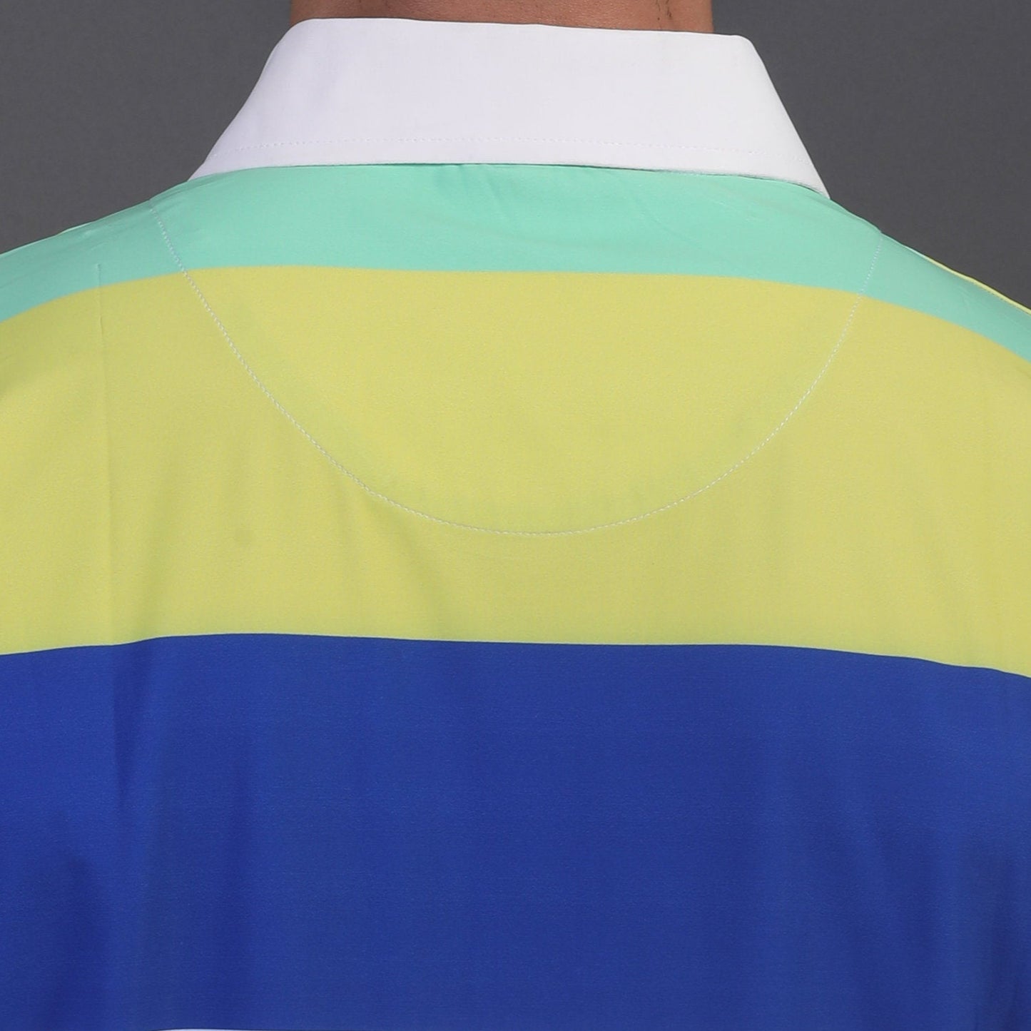 Pure Essential Flex Yellow Blue White Green Polo