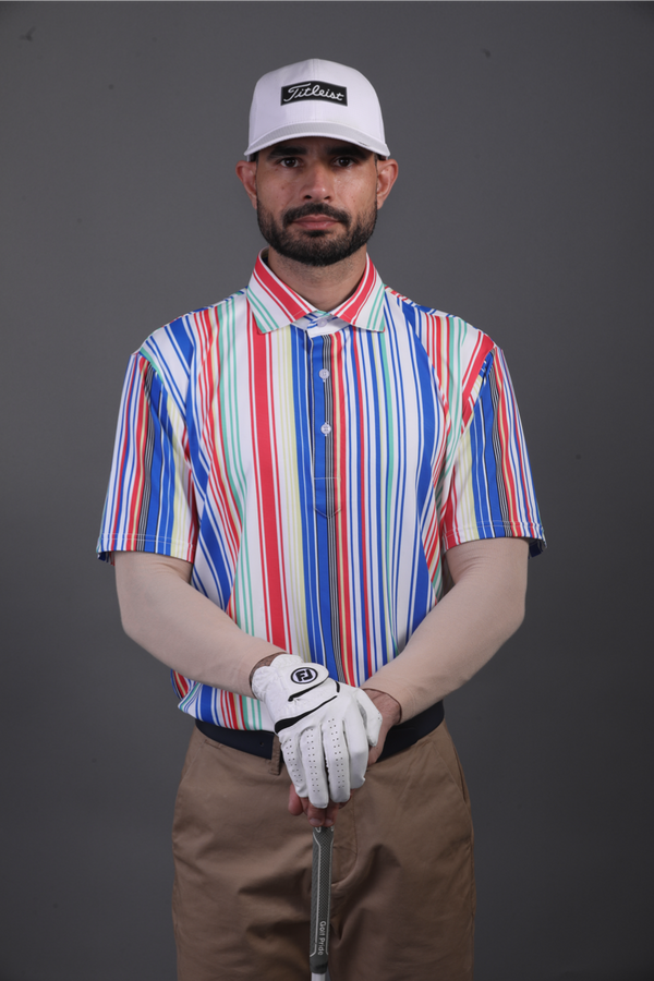 Luxe Vertical Stripes Multicolor Polo