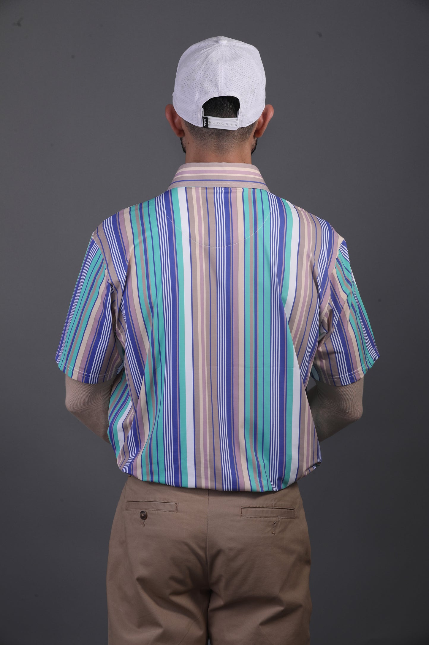 Luxe  Vertical Stripes Multicolor Polo