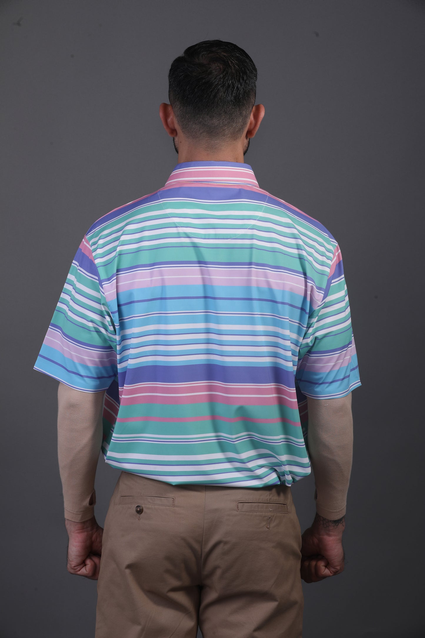 Super Luxe Stripes Multicolor Knit Polo