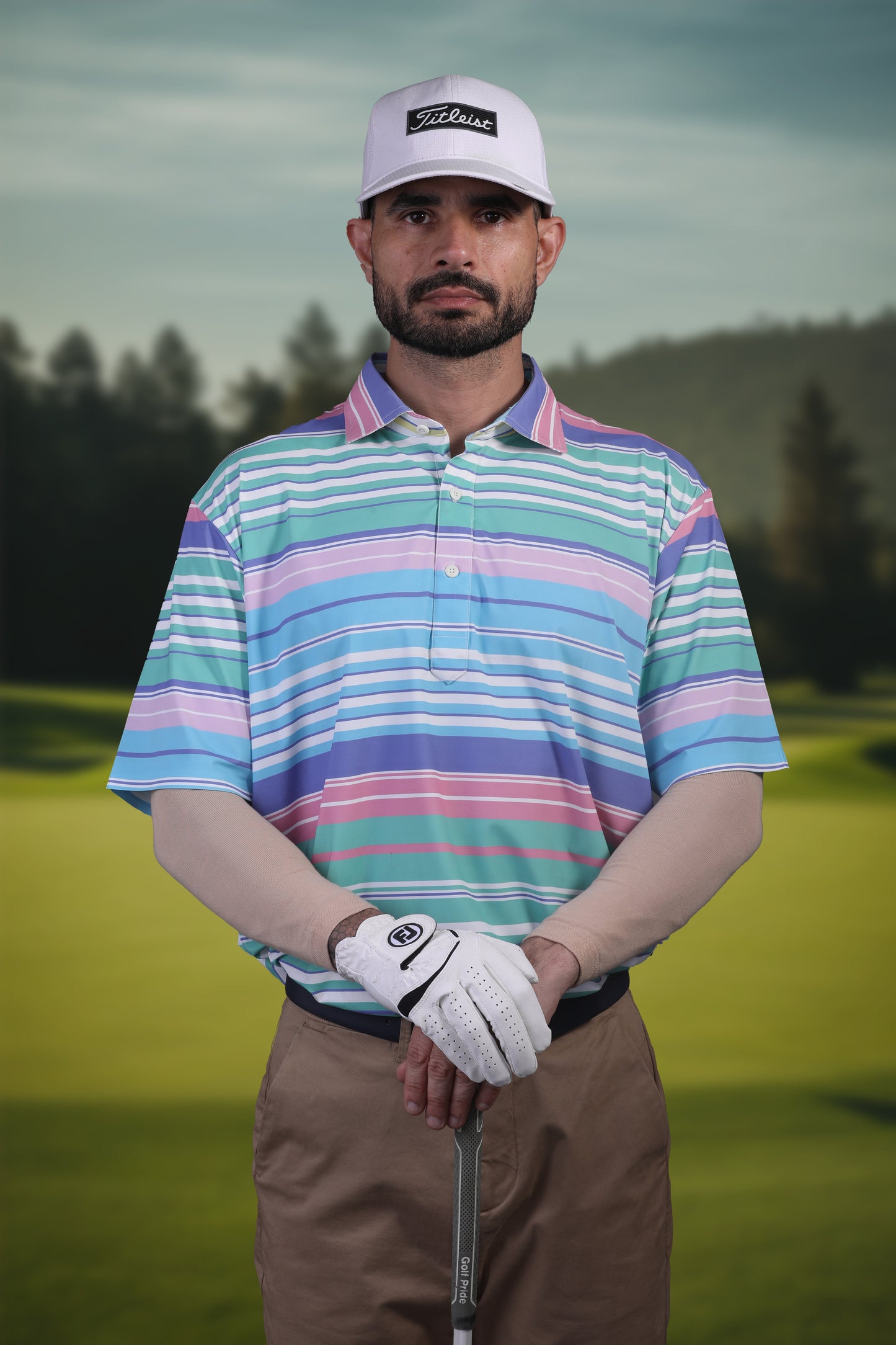 Super Luxe Stripes Multicolor Knit Polo