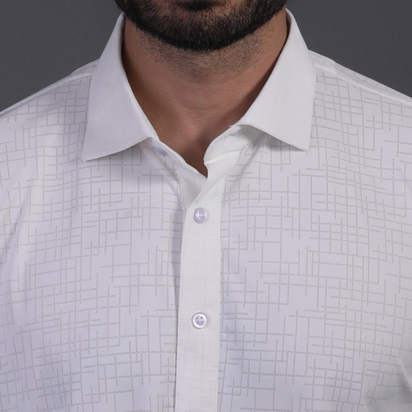 Regal Ultimate Jaquard Design Structure White Polo