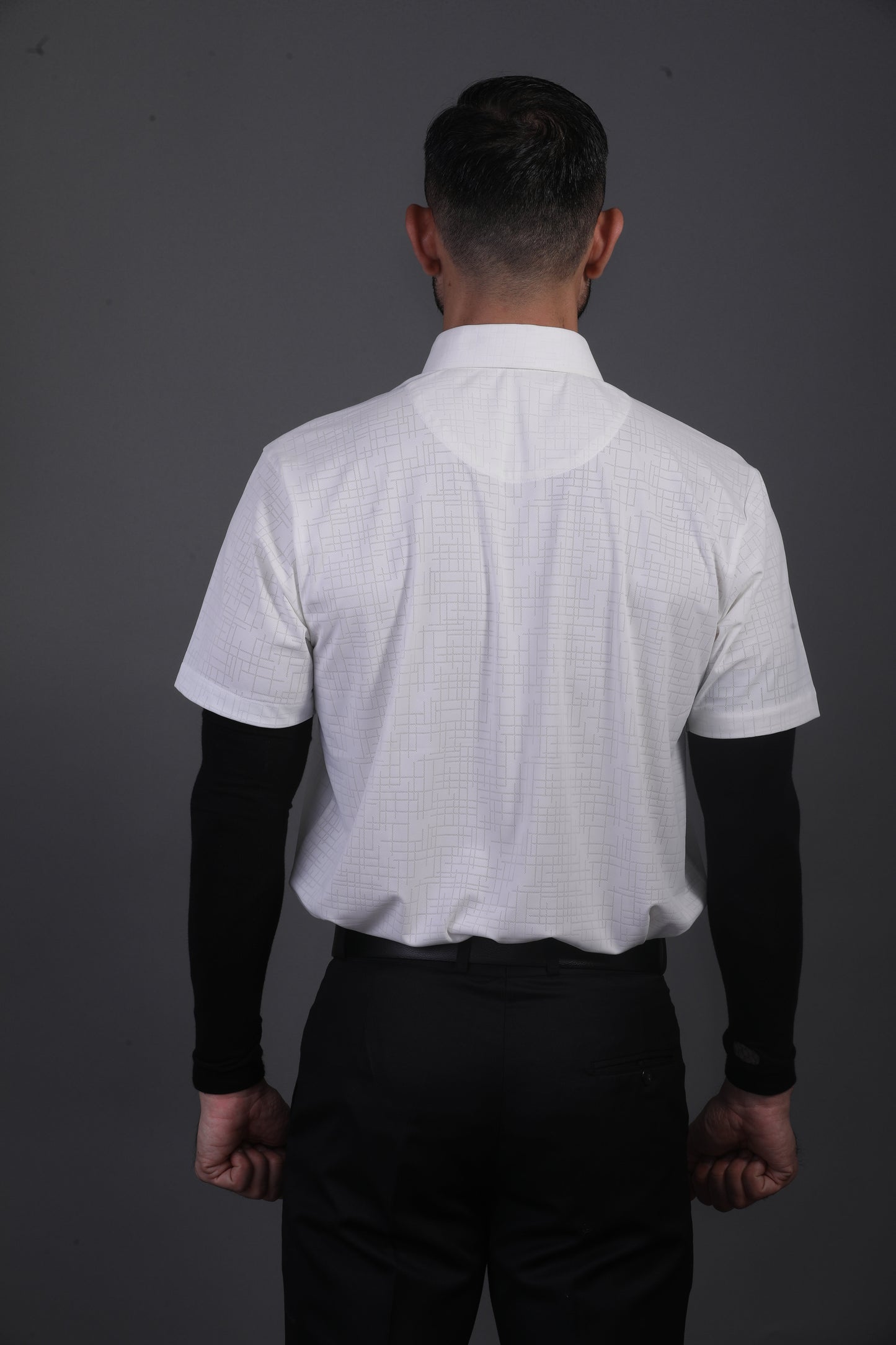 Regal Ultimate Jaquard Design Structure White Polo