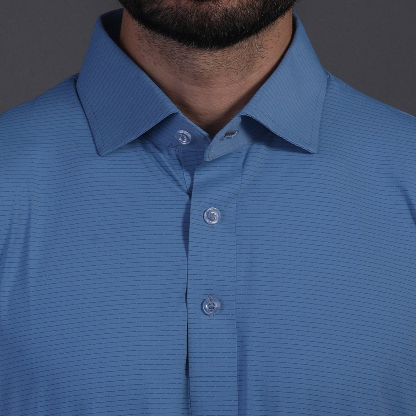 Prestige Classic Blue Jaquard Polo