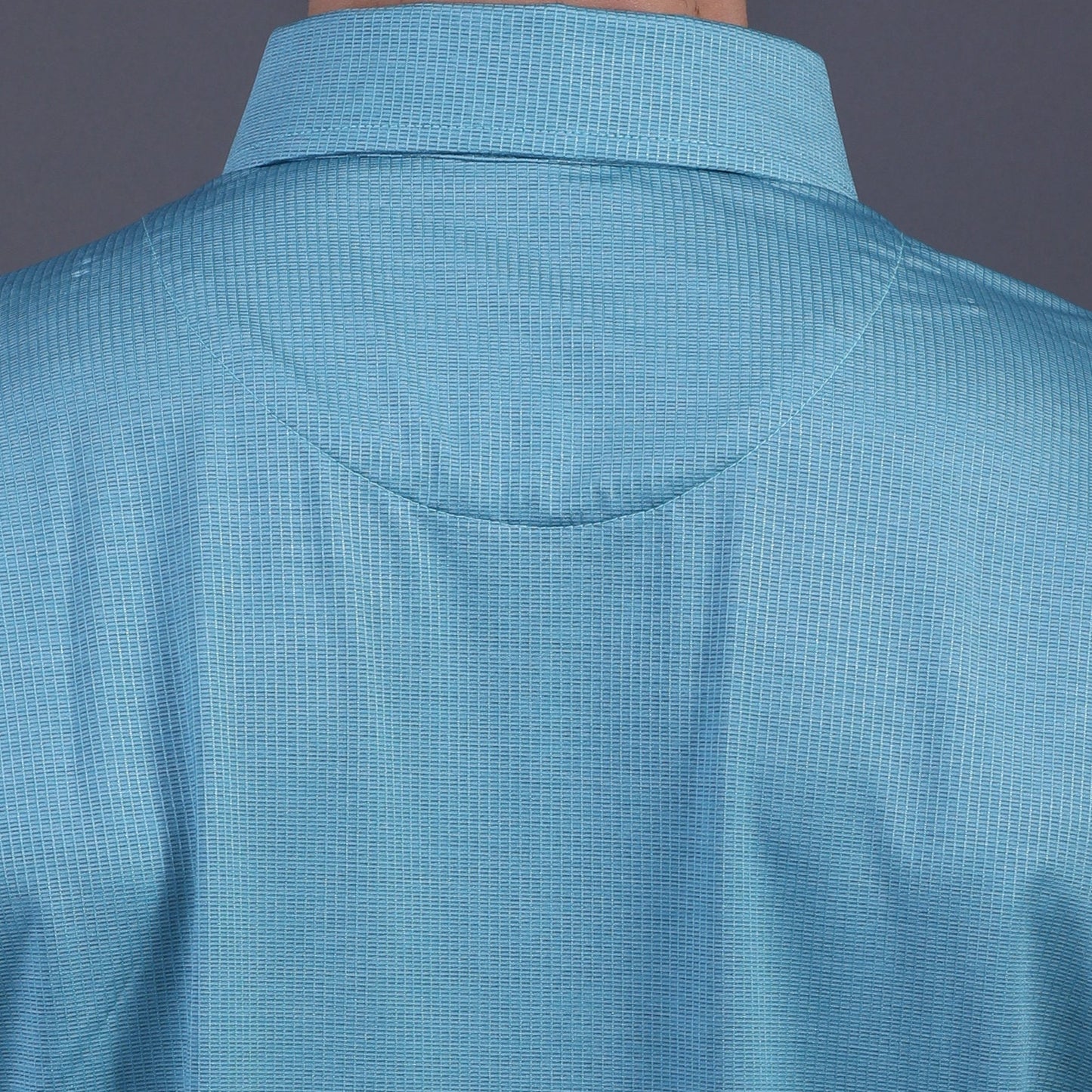 Super Jaquard Light Teal DapperTee Polo For Office