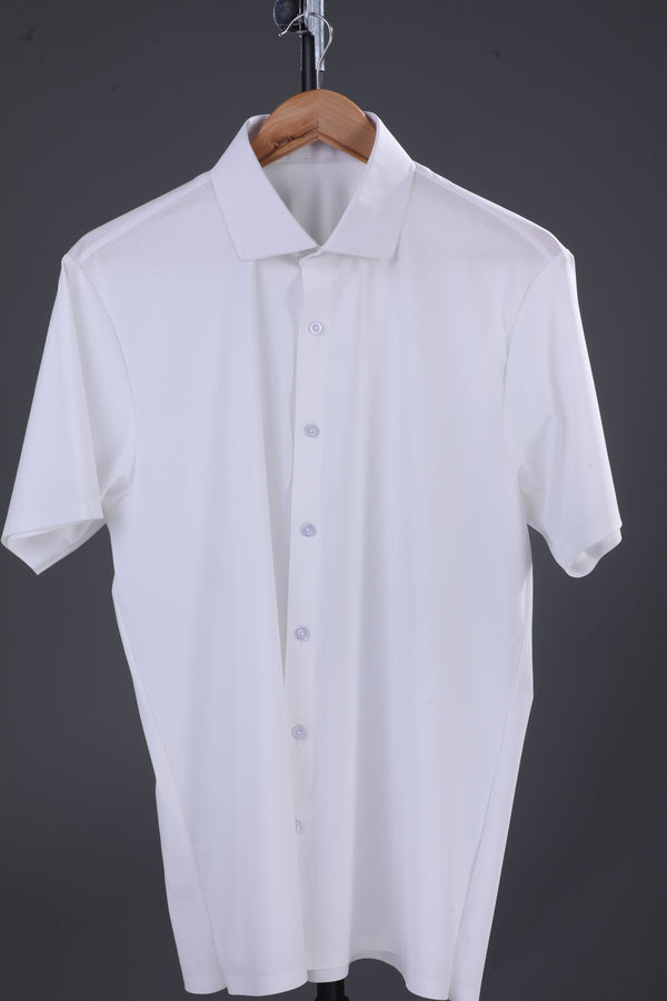Regal  Superior White Open Shirt Polo