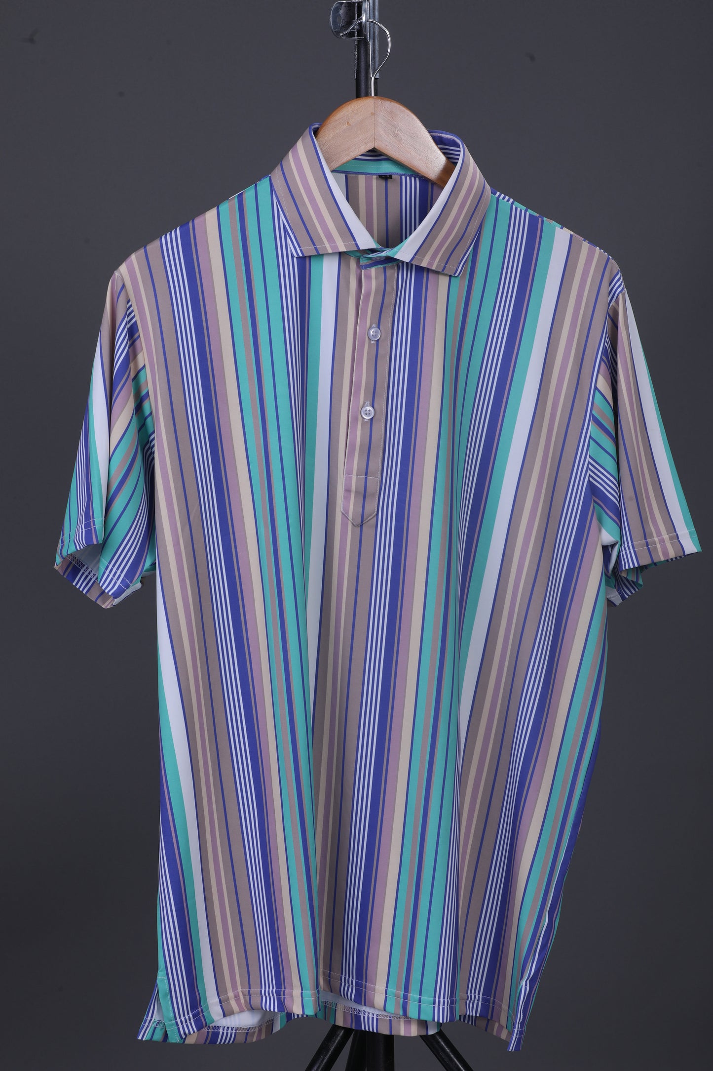 Luxe  Vertical Stripes Multicolor Polo