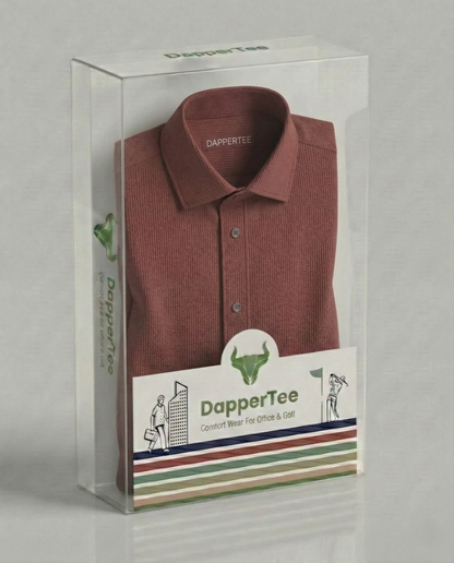 DapperTee premium open polo luxury packaging for high-end professional corporate gifting needs.