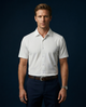 Icelandic Elegant White Striper Open Shirt