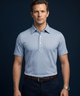 Austrian Snow Peak Light Blue Polo For Office