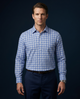 Manhattan Wall Street Blue Full Sleeve Polo For Office