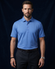 Super Jaquard Double Structure Blue DapperTee Polo For Office