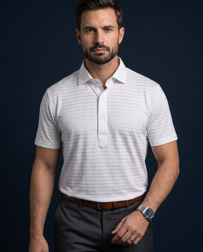Regal Basic Comfort Jaquard Stripe Polo