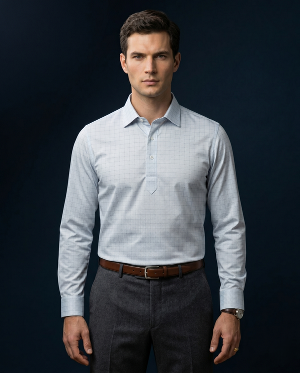 German Chancellor Checks Full Sleeve Polo For Office