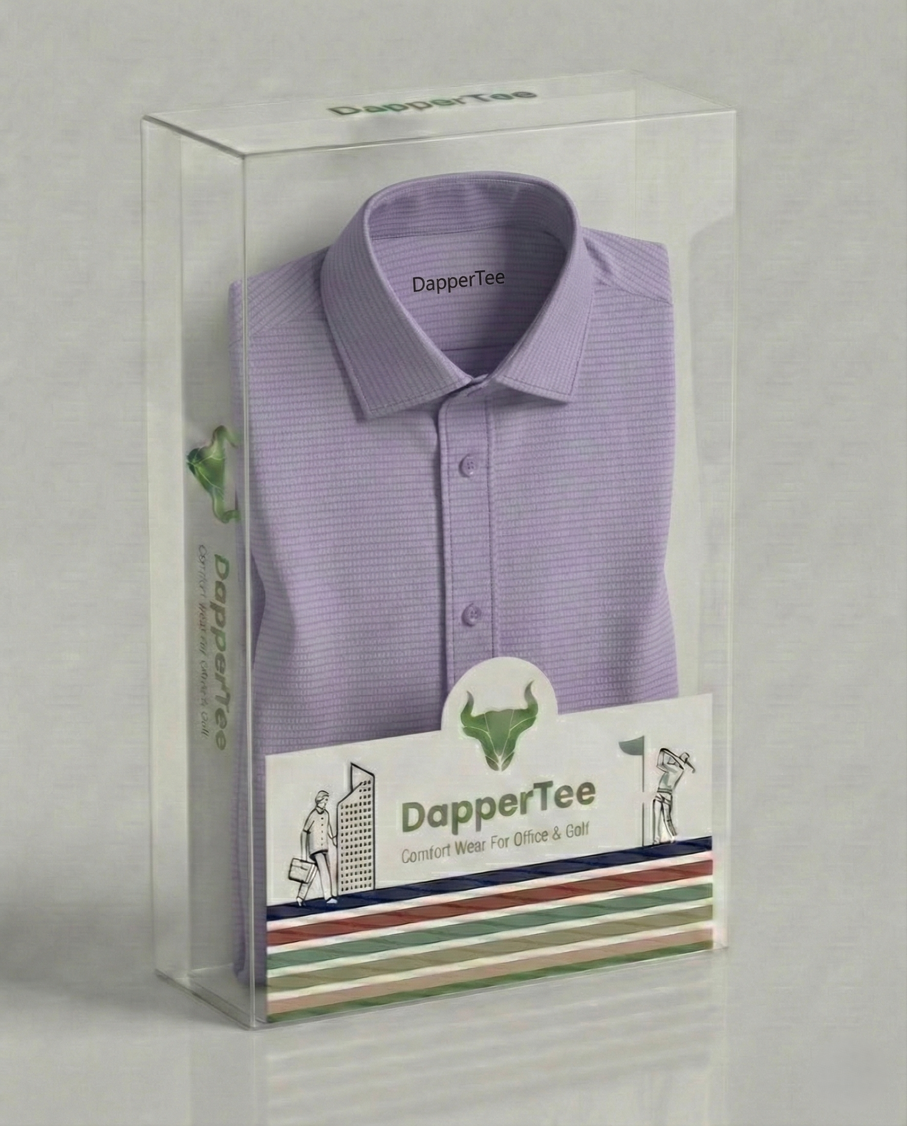 DapperTee premium open polo luxury packaging for high-end professional corporate gifting needs.