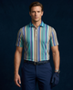 Luxe Vertical Stripes Multicolor Polo