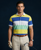 Pure Essential Flex Yellow Blue White Green Polo