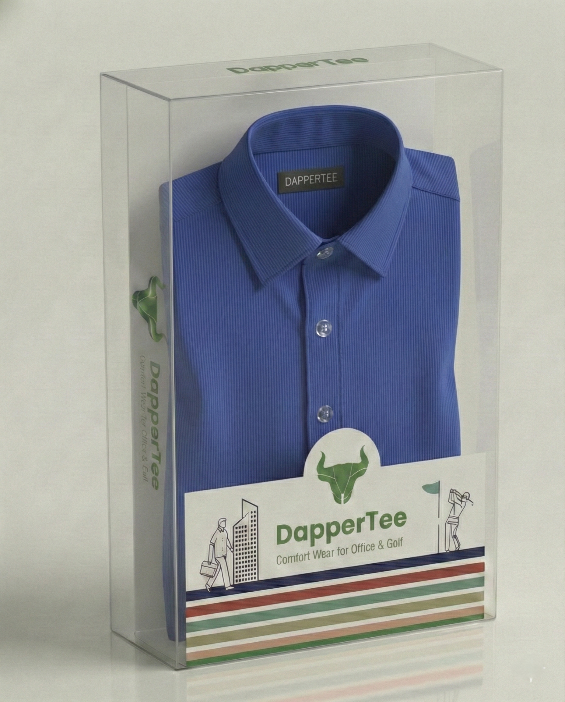 DapperTee premium open polo luxury packaging for high-end professional corporate gifting needs.