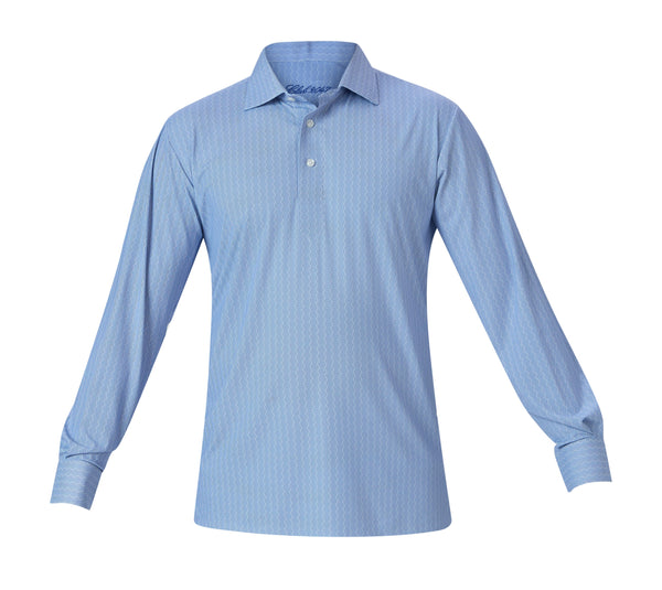 European ZigZagler Long Sleeves Polo For Office