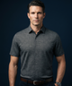 German Sky Black Jaquard Polo Shirt For Office