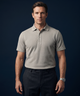Netherland Khaki Jaquard Polo For Office