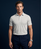 Roman Royal Crown White Striper Polo For Office