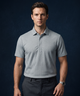 Afrikaans Ultra Silver Jaquard Polo For Office