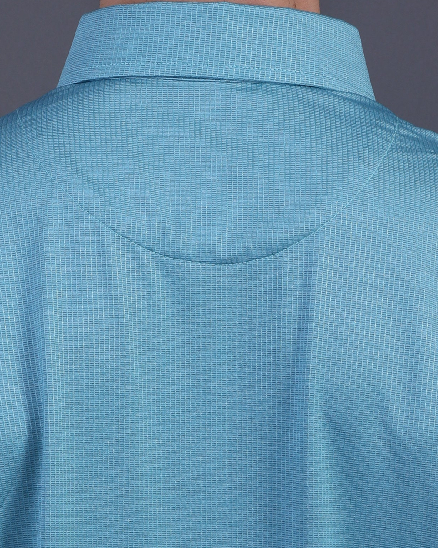 Super Jaquard Light Teal DapperTee Polo For Office