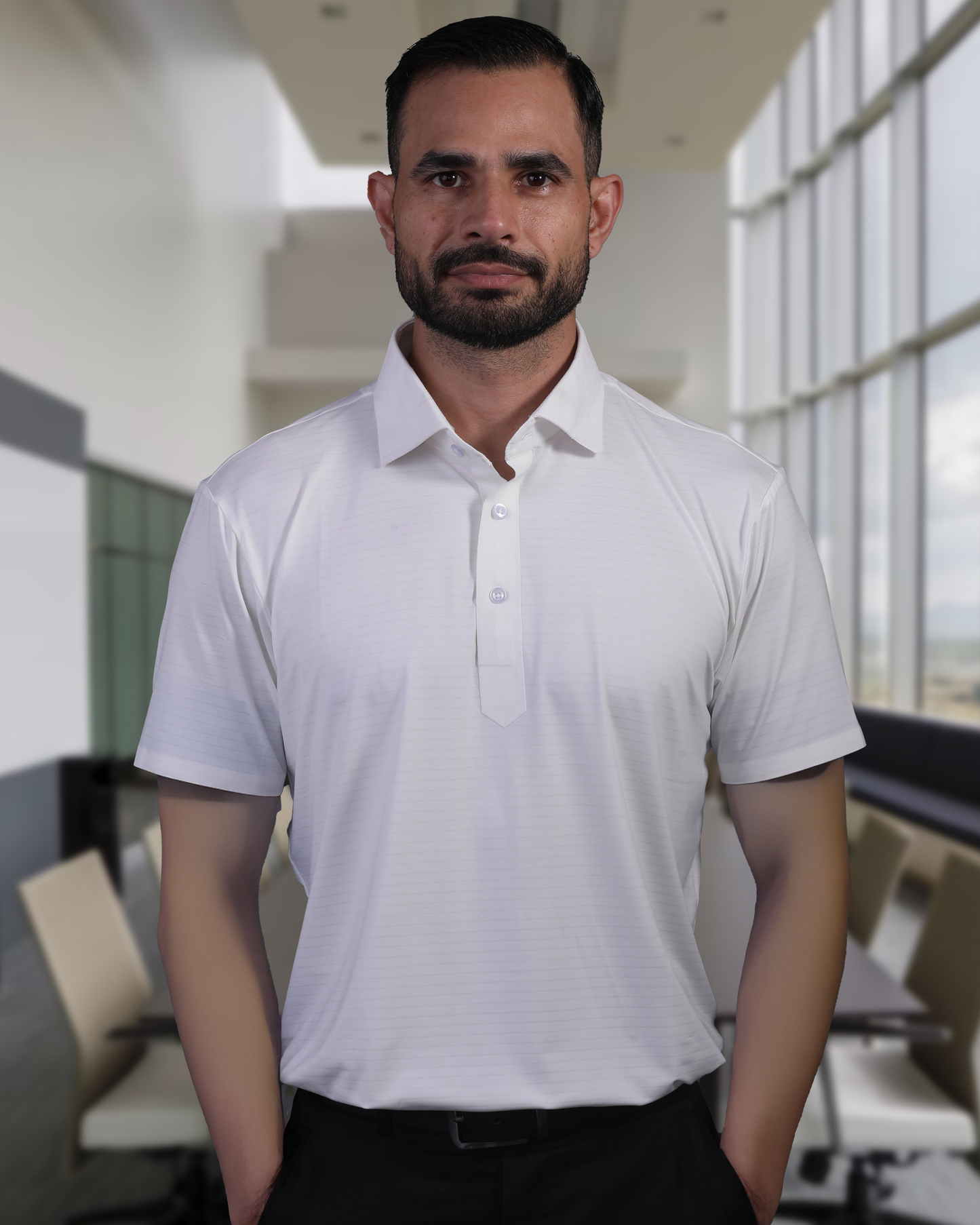 Regal Basic Comfort Light Jaquard White Polo