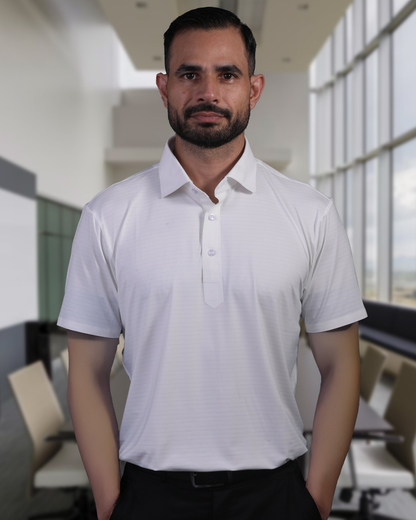 Regal Basic Comfort Light Jaquard White Polo