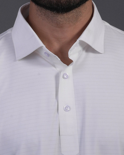 Regal Basic Comfort Light Jaquard White Polo
