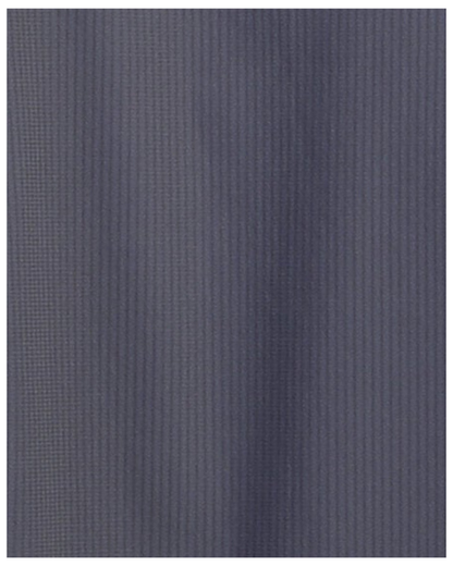Close-up specialized jacquard polyamide fabric texture on DapperTee charcoal premium office polo.