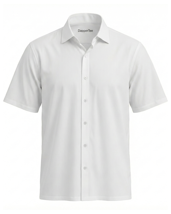 Regal  Superior White Open Polo Shirt