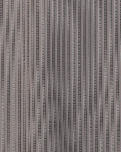 Close-up specialized jacquard polyamide fabric texture on DapperTee khaki premium office polo.