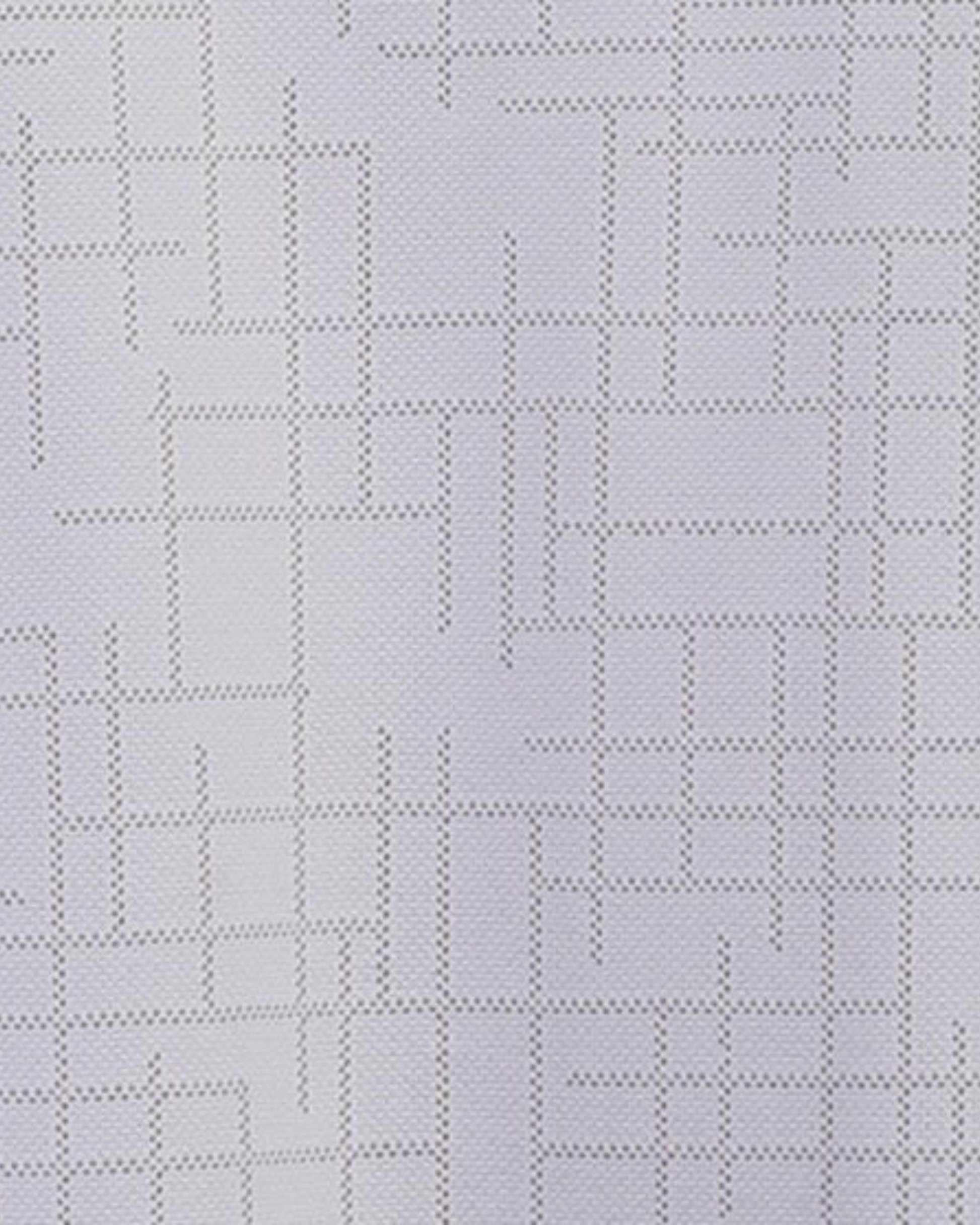 Close-up specialized jacquard design polyamide fabric texture on DapperTee white office polo.