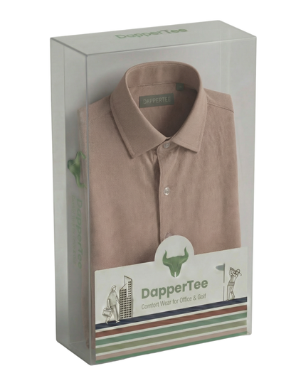 DapperTee premium open polo luxury packaging for high-end professional corporate gifting needs.