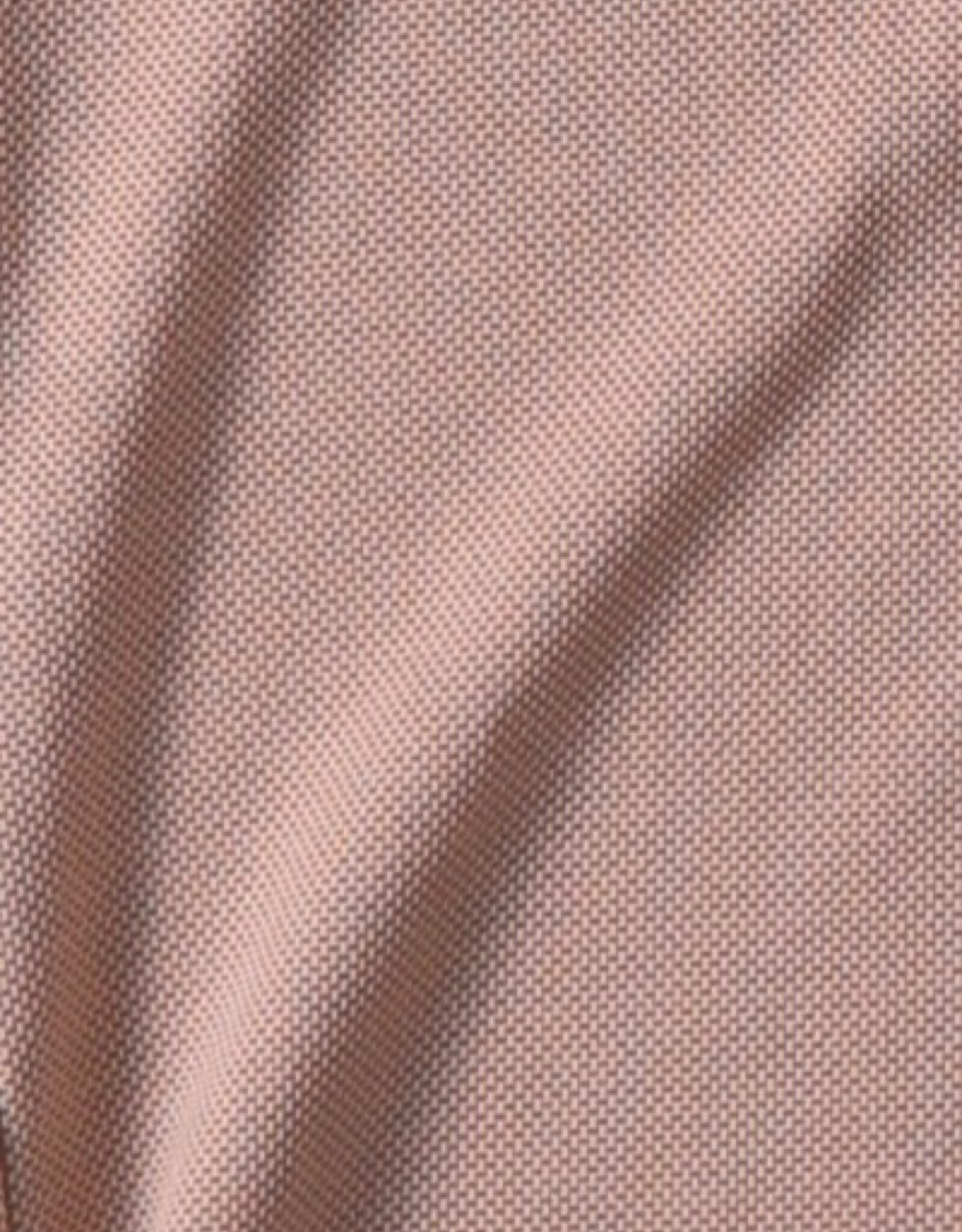 Close-up specialized jacquard polyamide fabric texture on DapperTee Netherland brown office polo.
