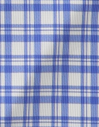 Close-up specialized polyamide fabric texture on DapperTee Manhattan Wall Street office polo.